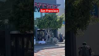 San Francisco has a lot of homeless people Even living out side of the supermarket [upl. by Yllen]