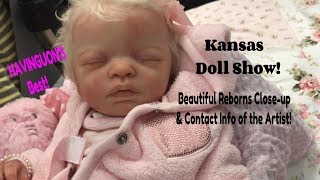 Kansas Doll Show Beautiful Reborn Baby Dolls amp Silicone Baby Dolls Winners Too [upl. by Nivlac]