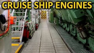 Cruise Ship Engine Room Tour [upl. by Erreid]