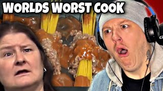 WORLDS WORST COOK… Kays cooking REACTION [upl. by Nad]