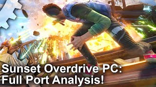 4K Sunset Overdrive PC Analysis A Great Game But A Disappointing Port [upl. by Eninnej965]