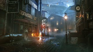 Victorian Ambience LONDONS MYSTERY  The Dark Alley  Mysterious Ambient Music with Thunderstorm [upl. by Henleigh]