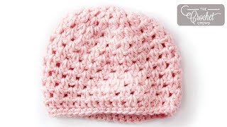 How to Crochet Easy Baby Newborn Hat [upl. by Asenaj]