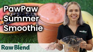 How to make a PawPaw Summer Smoothie in a Vitamix Blender  Recipe Video [upl. by Samuella]