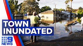 NSW town inundated by worst flood in 70 years  9 News Australia [upl. by Sidell]