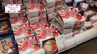 Must buy Japanese Train foodEkiben sushi and bento at Tokyo Station [upl. by Beutler314]