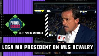 Liga MX president admits he’s ‘WORRIED’ about the league falling behind MLS  ESPN FC [upl. by Saimon310]