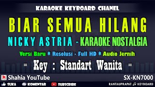 BIAR SEMUA HILANG KARAOKE NOSTALGIA NICKY ASTRIA NADA WANITA [upl. by Jami]