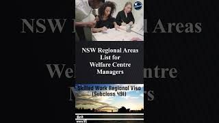 Welfare Centre Managers NSW 491 Regional Provisional Visa Details [upl. by Guthry508]