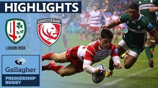 London Irish v Gloucester  HIGHLIGHTS  Young Flyers Star in Tight Game  Gallagher Premiership [upl. by Alol]