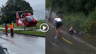 18yearold cyclist passes away after fall in junior road race [upl. by Horan54]