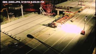 Fast Fix 8 I40 West over Herman Street Timelapse [upl. by Beyer]