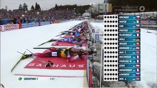 Biathlon  quotNové Město 2018quot  Massenstart Herren  Mass Start Men [upl. by Kire800]