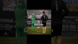 Greenman 💀 shorts trending football greenscreen music freekick funny ucl [upl. by Baumann247]