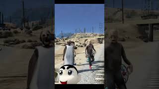 shinchan ne train rok li gtav shorts [upl. by Adnical]