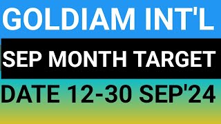 GOLDIAM INTERNATIONAL STOCK LATEST NEWS UPDATES 12SEP24GOLDIAM INTERNATIONAL SHARE LATEST NEWS [upl. by Atiugal]