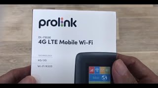 Unboxing Prolink DL7203E 4G LTE Mobile WiFi Device [upl. by Kenric571]