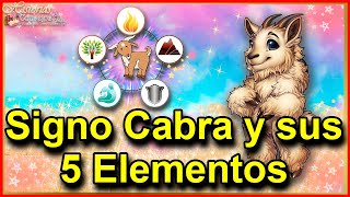 Signo Cabra Características y sus 5 elementos  Las Cinco Cabras del Zodiaco Chino [upl. by Kartis]