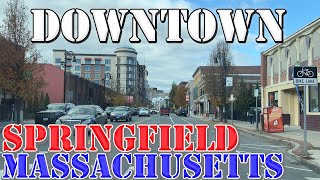 Springfield  Massachusetts  4K Downtown Drive [upl. by Herrera613]