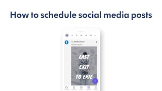 How to Schedule Social Media Posts [upl. by Akimet]