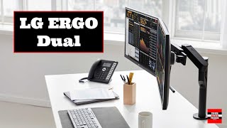 LG Ergo Dual 27QP88D 2nd Gen Monitors for Customized Workstations Maximum Comfort IPS QHD panels [upl. by Peacock]