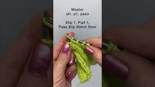 Master sl1 p1 psso knitting shortvideo shorts [upl. by Elna]