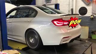 BMW M3 F80 Competition 6MT Manual Dyno Test Stock vs Stage 1 [upl. by Nosreip936]