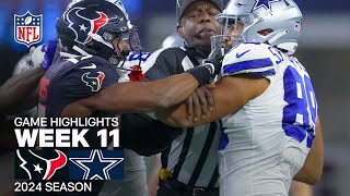 Houston Texans vs Dallas Cowboys Game Highlights  NFL 2024 Season Week 11 [upl. by Rodolph]