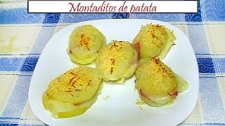 Montaditos de patata  Receta de Cocina en Familia [upl. by Ettelracs147]