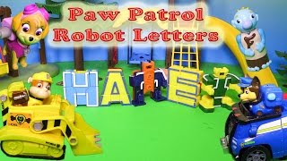 Paw Patrol Meets the Alphabet Robots a Funny Toy Parody [upl. by Birch]