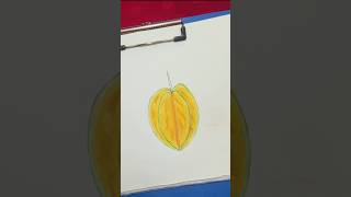 Carambola❤️❤️carambola starfruit kamranga fruitdrawing art [upl. by Asena2]