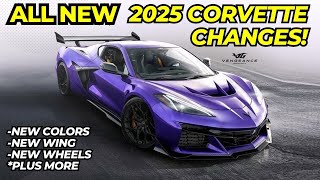 New 2025 C8 Corvette Changes New Colors Wheels Wing and More [upl. by Leba169]