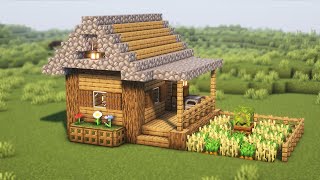 Minecraft COMO FAZER UMA PEQUENA CASA PARA SURVIVAL [upl. by Hedvah]