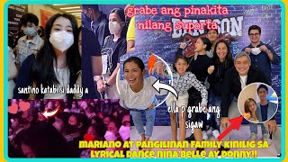 PANGILINAN at MARIANO family grabe ang suporta sa DONBELLEKinilig sa lyrical dance mg DONBELLE [upl. by Natalee]