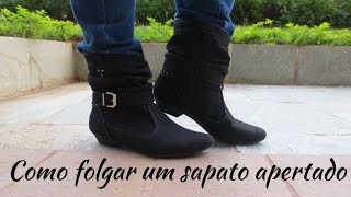 Dica para folgar sapatos apertados [upl. by Solracsiul845]