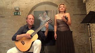 Massimo Agostinelli and Anastasia Pirogova play live Franz Schubert Serenata Ständchen arrMertz [upl. by Nwavahs]