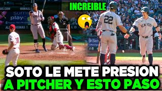 Juan Soto Pone Nervioso Al Pitcher Y Pone A Ganar A Los Yankees En Extra Innings Sin Hacer Swing MLB [upl. by Naro]