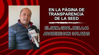 En la página de Transparencia de la SEED aparecen 3 plazas del Srio Gral de la Sección 44 [upl. by Kissie]