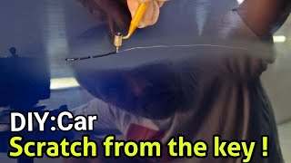 How to Repair DEEP SCRATCH in Car Paint [upl. by Aicyle]