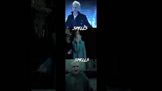 Gellert Grindelwald vs Albus Dumbledore vs Lord Voldemort battle harrypotter edit shorts [upl. by Pasco]