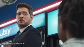 Michael Buble vs Bubly Super Bowl 2019 Commercial [upl. by Jacie167]