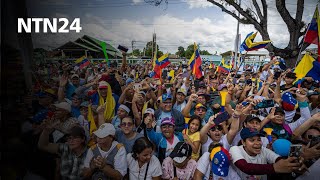 Éxodo venezolano esperanzado en Edmundo González y María Corina Machado para regresar al país [upl. by Dyna]