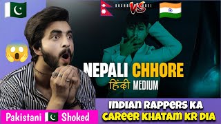 Nepali Chore Rap  Kushal Pokhrel Diss track to Indian Rappers 🤟  Pakistani 🇵🇰 reaction [upl. by Anavoig]