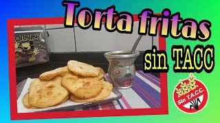 Torta fritas para celíacos sin TACC sin gluten en 15 minutos [upl. by Tisbe310]