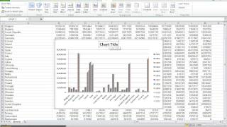 How to add chart titles and axis titles in Excel 2010 [upl. by Auhsuoj]