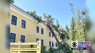 Major windstorm and rain event in Yellowstone at Lake Village [upl. by Taima]