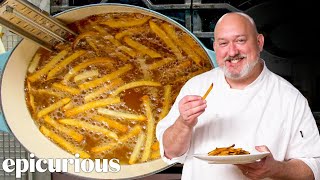 The Best Way To Make French Fries At Home RestaurantQuality  Epicurious 101 [upl. by Moffit847]