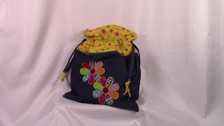 DIY Drawstring Tote Bag  The Sewing Room Channel [upl. by Atselec590]