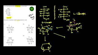 IIT ADVANCED 2018 SOLUTION  The correct structure of βLglucopyranose is beta l glucose [upl. by Enyaz]