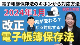 【最新】改正電子帳簿保存法！電帳法の基本、対応策から対応していない場合はどうなるか？について解説 [upl. by Resarf]